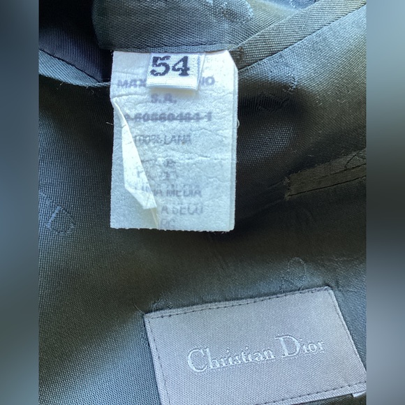 Vintage Christian Dior Men’s Wool Single Breasted Black Blazer. B24 - Picture 10 of 16